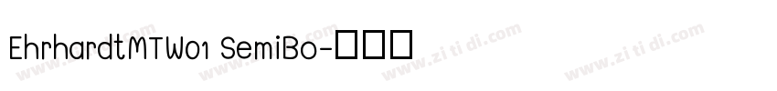 EhrhardtMTW01 SemiBo字体转换